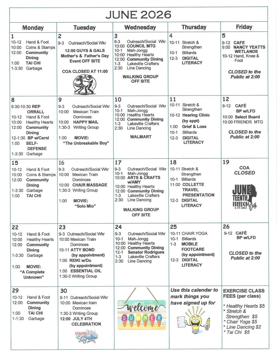 JUNE 2026 NEWSLETTER