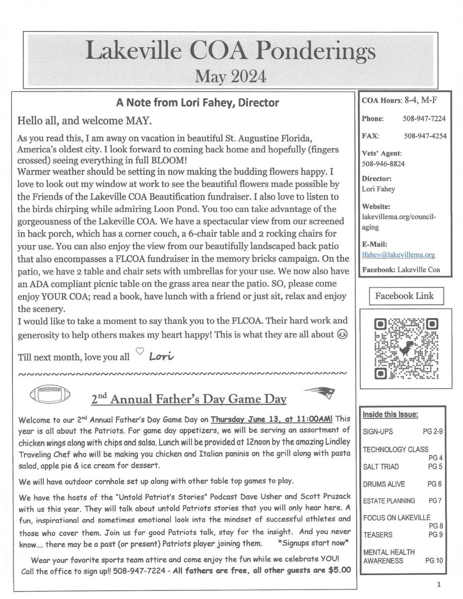 MAY 2024 NEWSLETTER