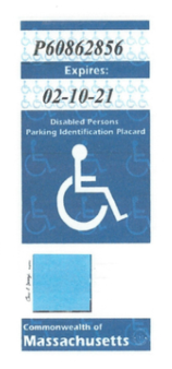 Disabled Parking Placard