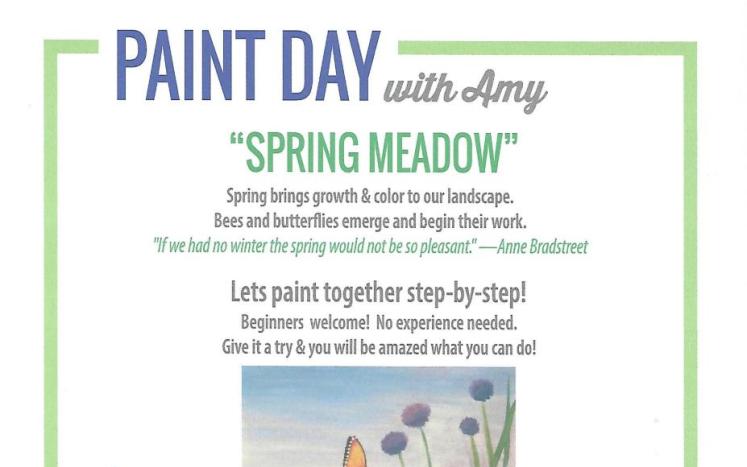 PAINT DAY WITH AMY APRIL 2024