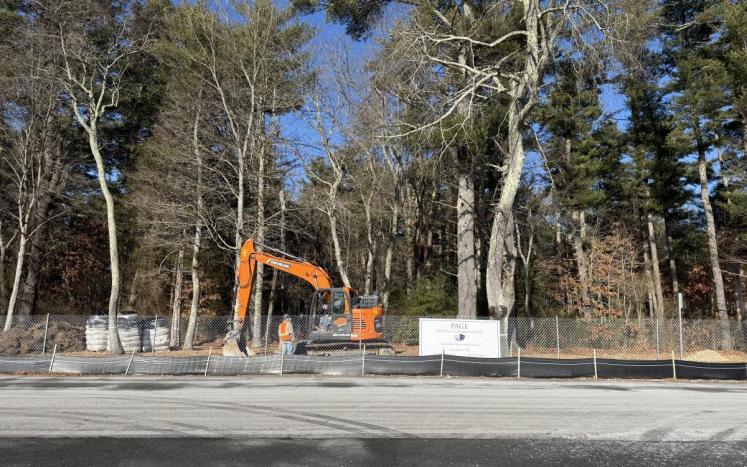 Site clearing work at the future Fire Station location