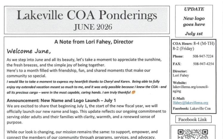 JUNE 2026 NEWSLETTER